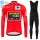 2021 Winter Fleece Jumvo Visma Spanish Pro Team Fietskleding Fietsshirt Lange Mouw+Lange Fietsbroek Bib 877