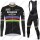 Deceuninck quick step 2021 UCI World Champion Wielerkleding Set Fietsshirts Lange Mouw+Lange Fietsrbroek Bib 2021029