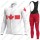 Canada FDJ 2021 Wielerkleding Set Fietsshirts Lange Mouw+Lange Fietsrbroek Bib 2021378
