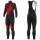 2019 ALE Pulse zwart-rood Thermo Wielerkleding Set Wielershirts lange mouw+fietsbroek lang met YNHC999