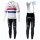 2019 Profteams INEOS UK Champion Thermo Wielerkleding Set Wielershirts lange mouw+fietsbroek lang met VWFK357