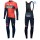 2019 Merida Bahrain rood Thermo Wielerkleding Set Wielershirts lange mouw+fietsbroek lang met MZPH928