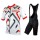 2019 Nalini Descesa 20 wit-rood Fietskleding Set Fietsshirt Korte Mouw+Korte fietsbroeken MAJM657