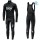 2019 SKY Profteams zwart Thermo Wielerkleding Set Wielershirts lange mouw+fietsbroek lang met LXTP822