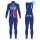 2017 Pro Team FDJ blauw Winter Set Wielerkleding Wielershirt lange mouw+Lange fietsbroeken Bib 2472