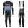2017 Ridley Rincon zwart-blauw Fietskleding Wielershirt lange mouw+Lange fietsbroeken Bib 2554