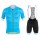 Giordana 2017 Team Silber Line blauw FIetskleding Set Wielershirt Korte Mouw+Korte Fietsbroeken Bib 947FNKHH 2017082266