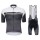 Santini Profteams 2017 Sleek Plus 10 wit-Noir FIetskleding Set Wielershirt Korte Mouw+Korte Fietsbroeken Bib 548DMLIU 2017082354