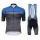 Santini Profteams 2017 Sleek Plus 10 blauw-Noir FIetskleding Set Wielershirt Korte Mouw+Korte Fietsbroeken Bib 893BXIGM 2017082342