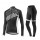 2017 Liv Accelerate Dames zwart-wit Fietskleding Wielershirt lange mouw+Lange fietsbroeken Bib 2491