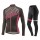 2017 Liv Accelerate Dames zwart-Rose Fietskleding Wielershirt lange mouw+Lange fietsbroeken Bib 2492