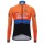 2017 De-Rosa Pro Team Orange-zwart Fietsshirt lange mouw 2457