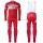 2016 Scott ODLO Team rood Set Wielerkleding Wielershirt lange mouw+Lange fietsbroeken Bib 213668