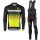 2017 Scott Rc zwart wit geel Fietskleding Fietsshirt lange mouw+Lange fietsbroeken Bib 201717598