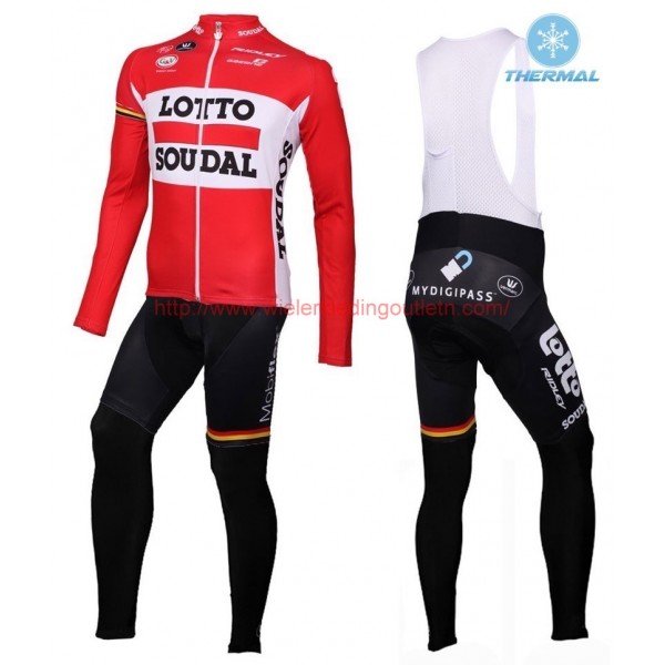 2016 Lotto Soudal rood Winter Set Wielerkleding Wielershirt lange mouw+Lange fietsbroeken Bib 213626 2016 Lotto Soudal rood Winter Set Wielerkleding Wielershirt lange mouw+Lange fietsbroeken Bib 213626