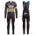 2016 Team Sky IV zwart-geel Winter Set Wielerkleding Wielershirt lange mouw+Lange fietsbroeken Bib 213603