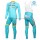 2016 Astana Pro Team Winter Set Wielerkleding Wielershirt lange mouw+Lange fietsbroeken Bib 213519