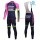 2016 Lampre Merida Winter Set Wielerkleding Wielershirt lange mouw+Lange fietsbroeken Bib 213624