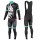 2016 Bianchi Milano Sorisole zwart-groen Set Wielerkleding Wielershirt lange mouw+Lange fietsbroeken Bib 213535