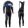 2016 Orbea Team Pro zwart-Blauw Set Wielerkleding Wielershirt lange mouw+Lange fietsbroeken Bib 213634