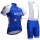 2017 QUICK-STEP FLOORS blauw Fietskleding Wielershirt Korte Mouw+Korte Fietsbroeken Bib 201717834