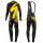 2016 Specialized Team LS zwart-geel Set Wielerkleding Wielershirt lange mouw+Lange fietsbroeken Bib 213716