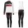 2016 Scott RC wit-zwart-rood Dames Set Wielerkleding Wielershirt lange mouw+Lange fietsbroeken Bib 213673