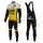 2016 Lotto-Jumbo geel Set Wielerkleding Wielershirt lange mouw+Lange fietsbroeken Bib 213628