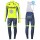 2016 Tinkoff Race Team Winter Set Wielerkleding Wielershirt lange mouw+Lange fietsbroeken Bib 213745
