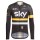 2016 Team Sky IV zwart-geel Wielerkleding Wielershirt lange mouw 213601