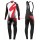 2016 Specialized Team LS wit-rood Set Wielerkleding Wielershirt lange mouw+Lange fietsbroeken Bib 213708
