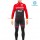 2017 Wilier Pro Team rood-zwart Winter Wielerkleding Wielershirt lange mouw et Lange fietsbroeken Bib 213763