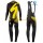 2016 Specialized Team LS zwart-geel Winter Set Wielerkleding Wielershirt lange mouw+Lange fietsbroeken Bib 213717