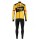 2020 TEAM JUMBO VISMA Fietskleding Set Wielershirts lange mouw+fietsbroek lang met XKU3Y