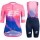 EF Education First PRO TEAM AERO 2019 Dames Fietskleding Set Fietsshirt Korte Mouw+Korte fietsbroeken Bib 190224124