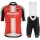 Ducati 2019 Fietskleding Set Fietsshirt Korte Mouw+Korte fietsbroeken Bib 19040718