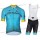 Astana 2018 Wielerkleding Set Wielershirt korte mouwen+Fiets Koersbroek D113
