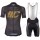 Cipollini Prestige Zwart gold Wielerkleding Set Fietsshirt Korte Mouw+Fiets Koersbroek 18C10287