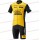 LottoNL-Jumbo 2018 Wielerkleding Set Wielershirt Korte Mouwen+Korte fietsbroeken D151