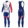 2018 Profteam FDJ wit Fietskleding Fietsshirt lange mouw+Lange fietsbroeken Bib T7wsB