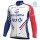 2018 Profteam FDJ wit Fietsshirt lange mouw Winter TGZEM