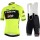 Trek Segafredo 2019 training Fluo geel Fietskleding Set Fietsshirt Korte Mouw+Korte fietsbroeken Bib ka3FW