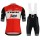Trek Segafredo 2019 rood Fietskleding Set Fietsshirt Korte Mouw+Korte fietsbroeken Bib t9lBV